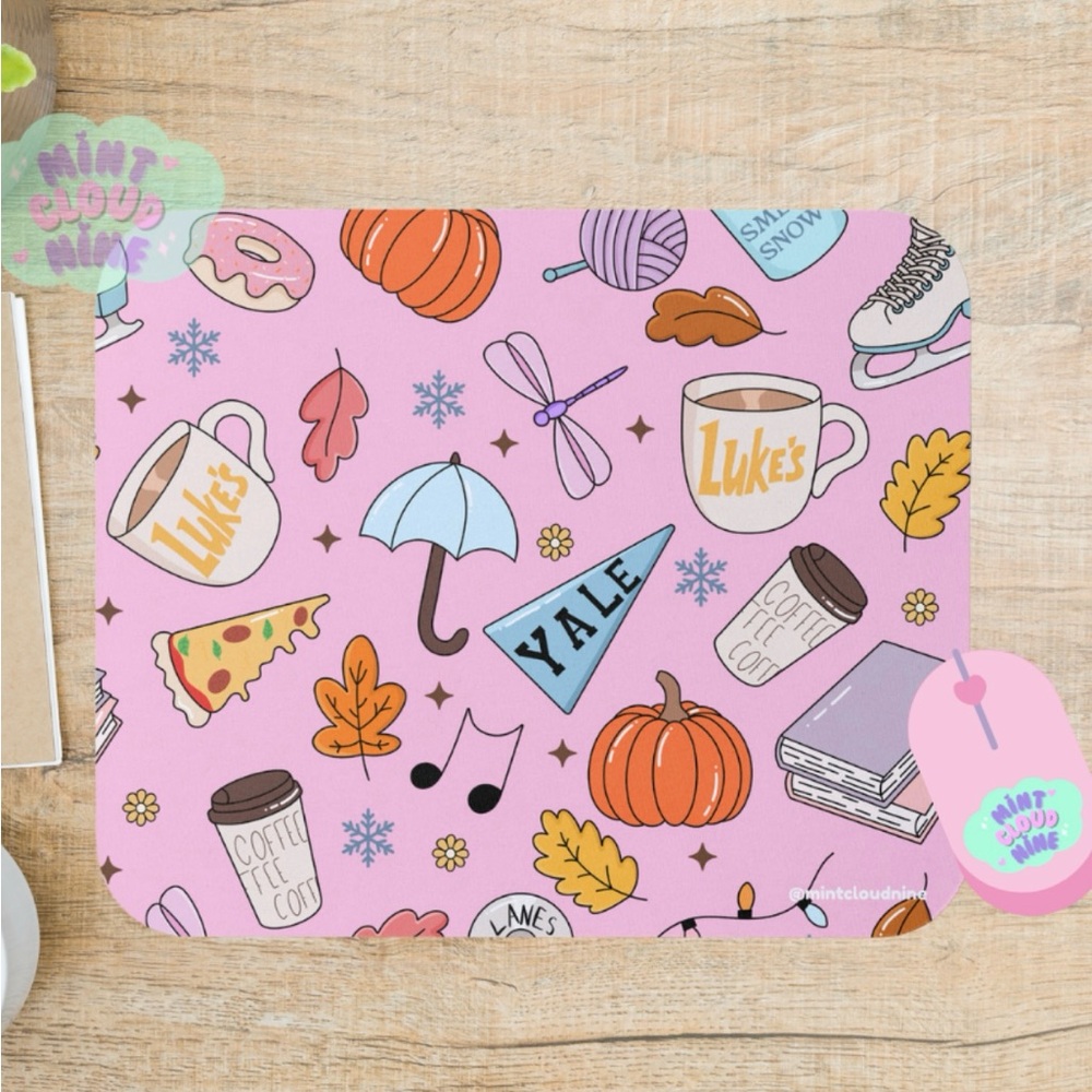☁️ HANDCRAFTED MOUSEPAD - GILMORE GIRLS INSPIRED FALL WINTER FEST